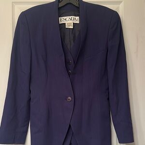 Escada Purple Blazer and Matching Skirt